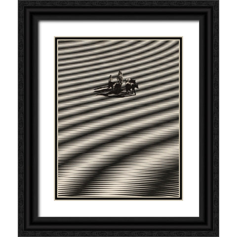 Search Black Ornate Wood Framed Art Print with Double Matting by Wonder, Howie