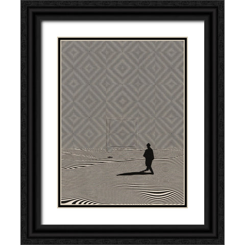 Simultaneity Black Ornate Wood Framed Art Print with Double Matting by Wonder, Howie