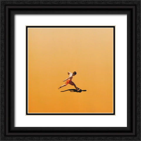 Sprint Black Ornate Wood Framed Art Print with Double Matting by Wonder, Howie