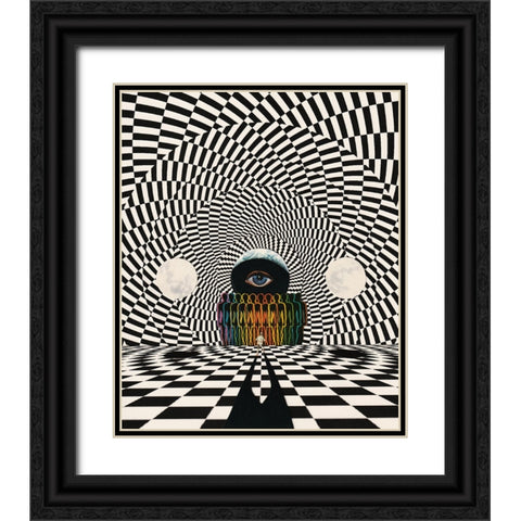 Transcend Black Ornate Wood Framed Art Print with Double Matting by Wonder, Howie