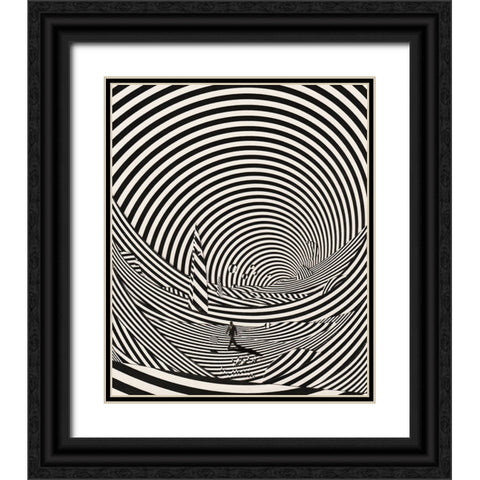 Within Black Ornate Wood Framed Art Print with Double Matting by Wonder, Howie