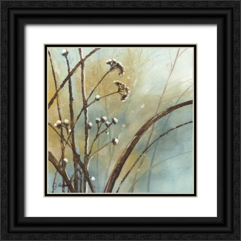 Fall Meadow III Black Ornate Wood Framed Art Print with Double Matting by Adams, J.