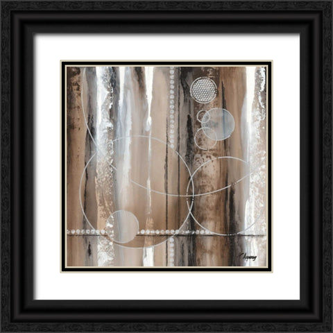 Whirligig I Black Ornate Wood Framed Art Print with Double Matting by Angeney, Tamara