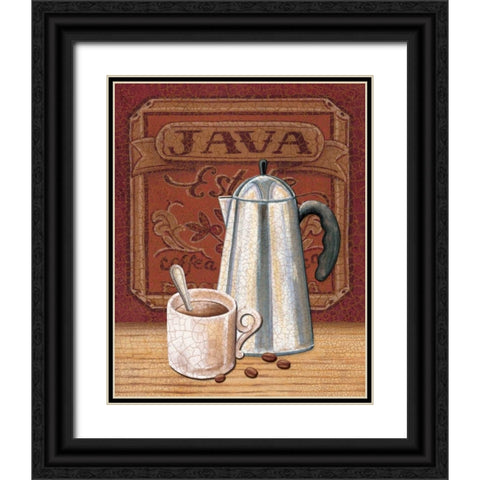 Cafe Mundo III Black Ornate Wood Framed Art Print with Double Matting by Audrey, Charlene