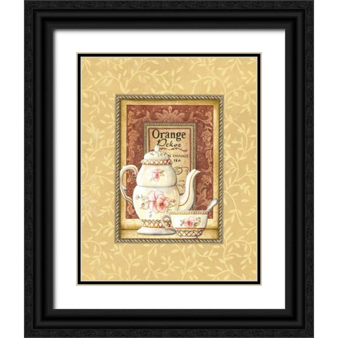 Pekoe Black Ornate Wood Framed Art Print with Double Matting by Audrey, Charlene