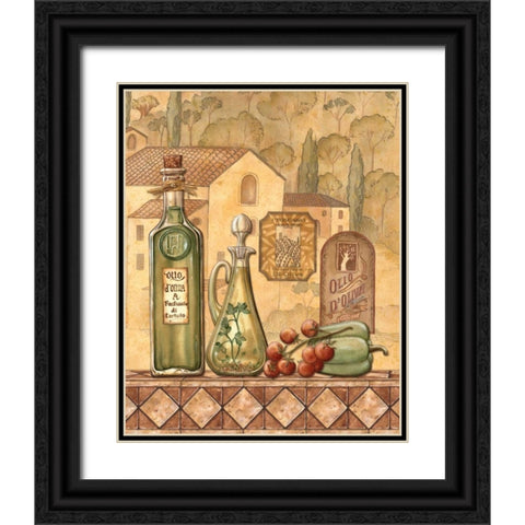 Flavors of Tuscany III Black Ornate Wood Framed Art Print with Double Matting by Audrey, Charlene