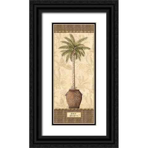 Botanical Palm III Black Ornate Wood Framed Art Print with Double Matting by Audrey, Charlene