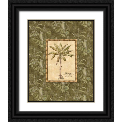 Vintage Palm IV Black Ornate Wood Framed Art Print with Double Matting by Audrey, Charlene