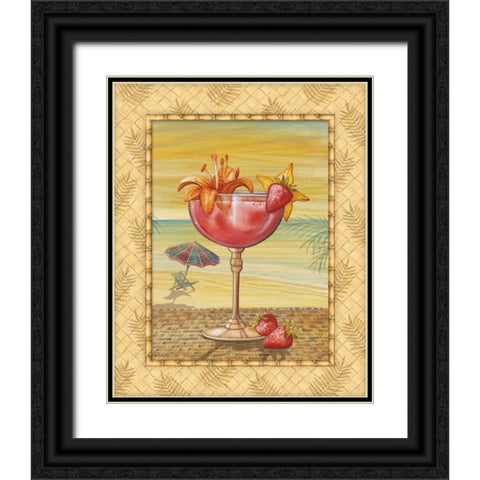 Island Nectar I Black Ornate Wood Framed Art Print with Double Matting by Audrey, Charlene