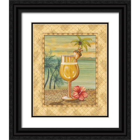 Island Nectar IV Black Ornate Wood Framed Art Print with Double Matting by Audrey, Charlene