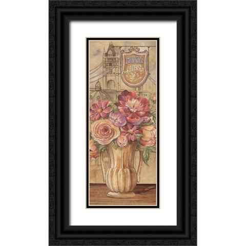 Bouquet from England Black Ornate Wood Framed Art Print with Double Matting by Audrey, Charlene