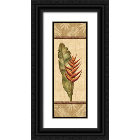 Fleurs Exotiques II Black Ornate Wood Framed Art Print with Double Matting by Audrey, Charlene