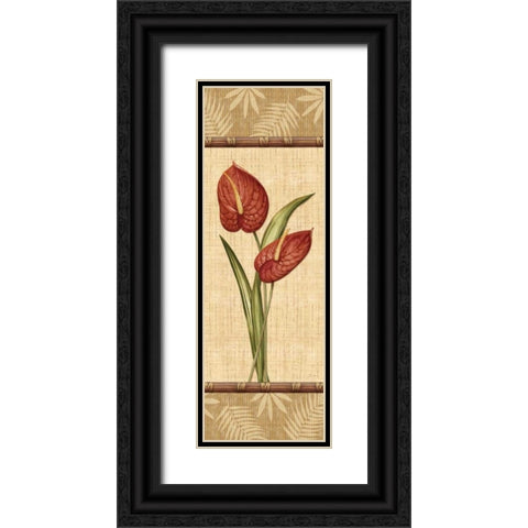 Fleurs Exotiques III Black Ornate Wood Framed Art Print with Double Matting by Audrey, Charlene