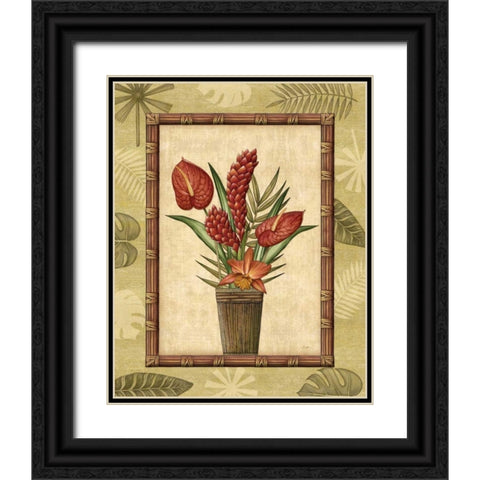 Paradisio Bouquet I Black Ornate Wood Framed Art Print with Double Matting by Audrey, Charlene