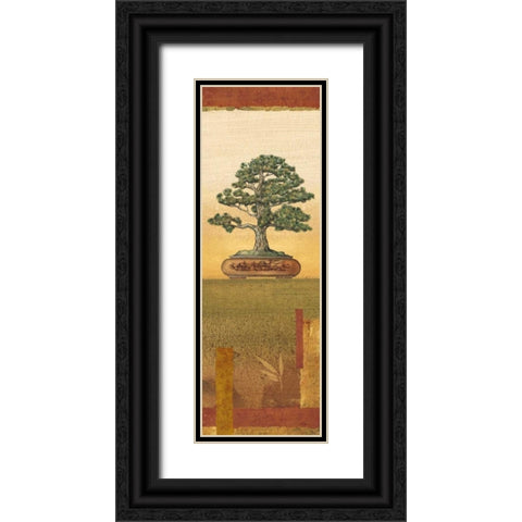 Bonsai I Black Ornate Wood Framed Art Print with Double Matting by Audrey, Charlene