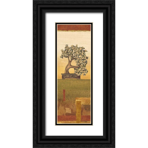 Bonsai III Black Ornate Wood Framed Art Print with Double Matting by Audrey, Charlene