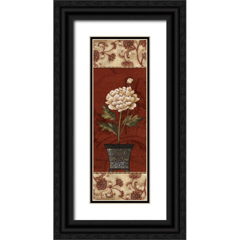 Geisha Garden I Black Ornate Wood Framed Art Print with Double Matting by Audrey, Charlene