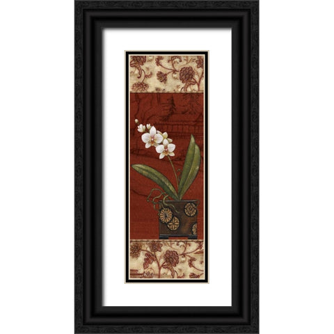 Geisha Garden II Black Ornate Wood Framed Art Print with Double Matting by Audrey, Charlene
