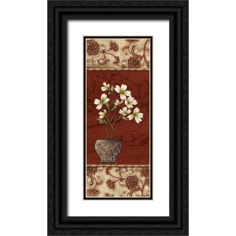 Geisha Garden IV Black Ornate Wood Framed Art Print with Double Matting by Audrey, Charlene