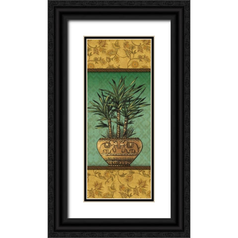 Tropical Plants I Black Ornate Wood Framed Art Print with Double Matting by Audrey, Charlene