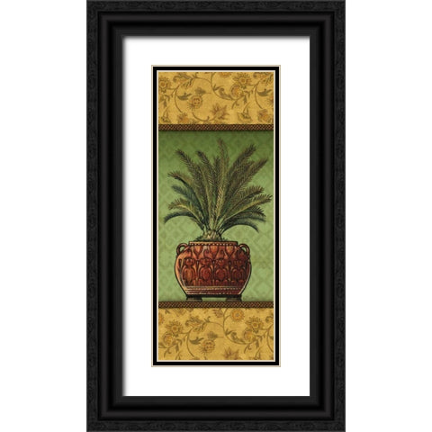 Tropical Plants II Black Ornate Wood Framed Art Print with Double Matting by Audrey, Charlene