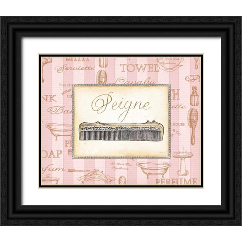 Beaute Feminine I Black Ornate Wood Framed Art Print with Double Matting by Audrey, Charlene