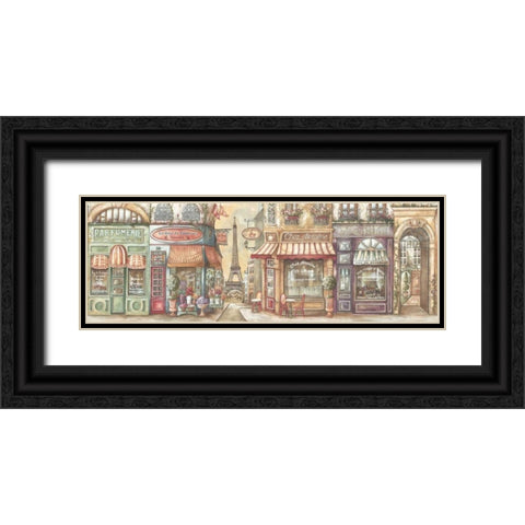 Boutique Black Ornate Wood Framed Art Print with Double Matting by Audrey, Charlene