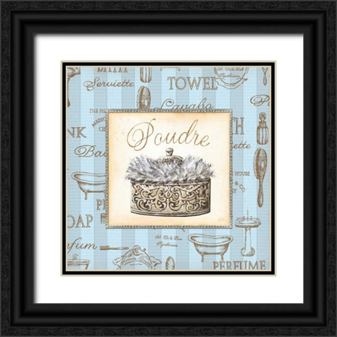 Bleu Beaute Feminine IV Black Ornate Wood Framed Art Print with Double Matting by Audrey, Charlene