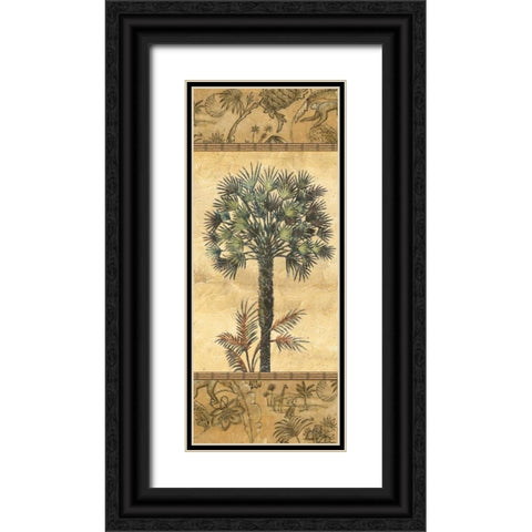 Palmiers II Black Ornate Wood Framed Art Print with Double Matting by Audrey, Charlene