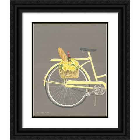Bicycle I Black Ornate Wood Framed Art Print with Double Matting by Babbit, Gwendolyn