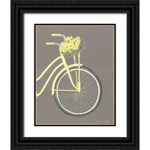 Bicycle II Black Ornate Wood Framed Art Print with Double Matting by Babbit, Gwendolyn