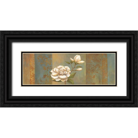 Magnolia Branch II Black Ornate Wood Framed Art Print with Double Matting by Belamar, Ella
