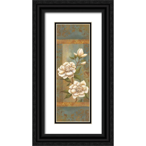 Magnolia Trio I Black Ornate Wood Framed Art Print with Double Matting by Belamar, Ella