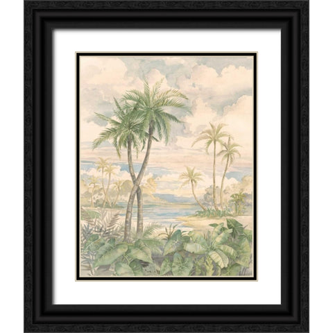 Cabana Bay I Black Ornate Wood Framed Art Print with Double Matting by Brent, Paul