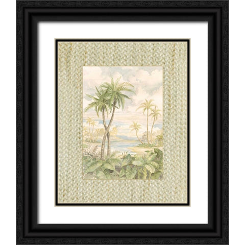 Cabana Bay I Black Ornate Wood Framed Art Print with Double Matting by Brent, Paul