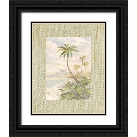 Cabana Bay II Black Ornate Wood Framed Art Print with Double Matting by Brent, Paul