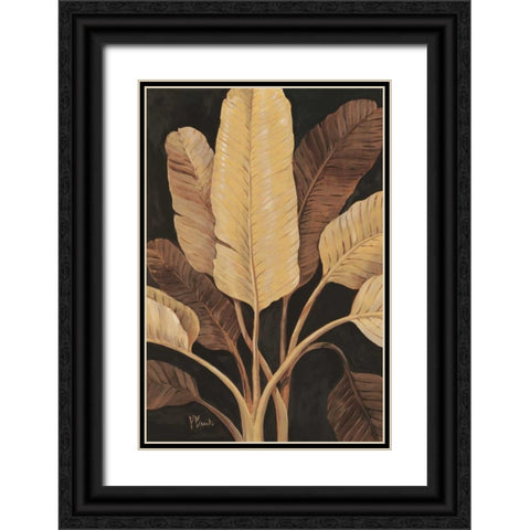Traveller Palm Black Ornate Wood Framed Art Print with Double Matting by Brent, Paul
