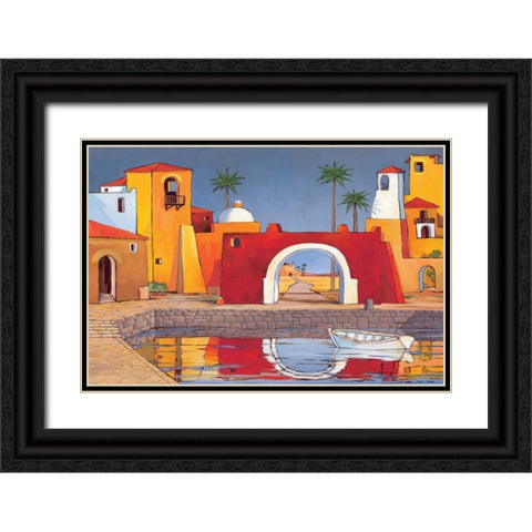 Puerto del Mar II Black Ornate Wood Framed Art Print with Double Matting by Brent, Paul