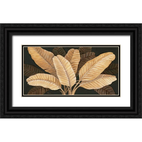 Calypso Leaves I Black Ornate Wood Framed Art Print with Double Matting by Brent, Paul