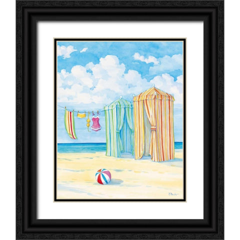 Oceanside II Black Ornate Wood Framed Art Print with Double Matting by Brent, Paul