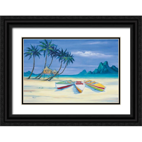 Archipelago II Black Ornate Wood Framed Art Print with Double Matting by Brent, Paul