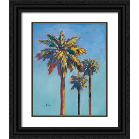 Santa Rita Palms I Black Ornate Wood Framed Art Print with Double Matting by Brent, Paul