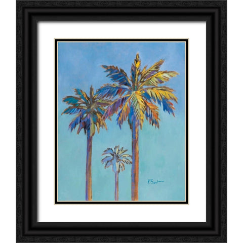 Santa Rita Palms II Black Ornate Wood Framed Art Print with Double Matting by Brent, Paul