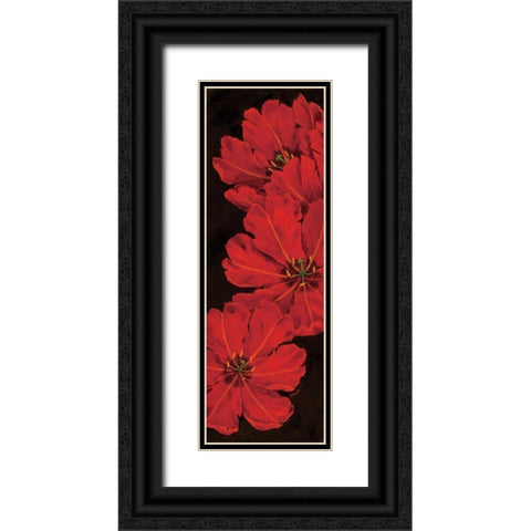 Bella Grande Tulips Black Ornate Wood Framed Art Print with Double Matting by Brent, Paul
