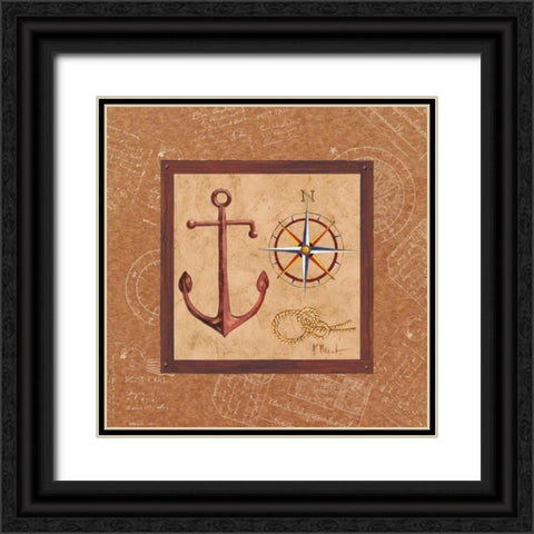 Newport I Black Ornate Wood Framed Art Print with Double Matting by Brent, Paul