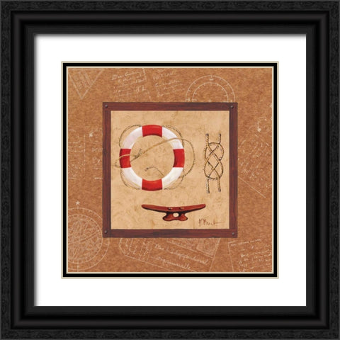 Newport III Black Ornate Wood Framed Art Print with Double Matting by Brent, Paul