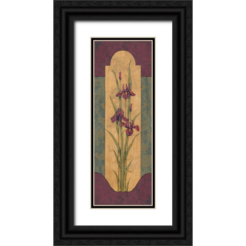 Greek Iris I Black Ornate Wood Framed Art Print with Double Matting by Brent, Paul