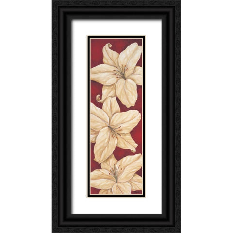 Bella Grande Lilies Black Ornate Wood Framed Art Print with Double Matting by Brent, Paul