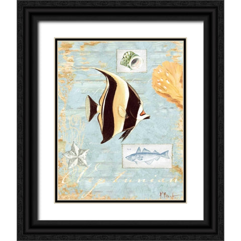Neptunian Black Ornate Wood Framed Art Print with Double Matting by Brent, Paul