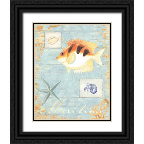 Maritime Black Ornate Wood Framed Art Print with Double Matting by Brent, Paul